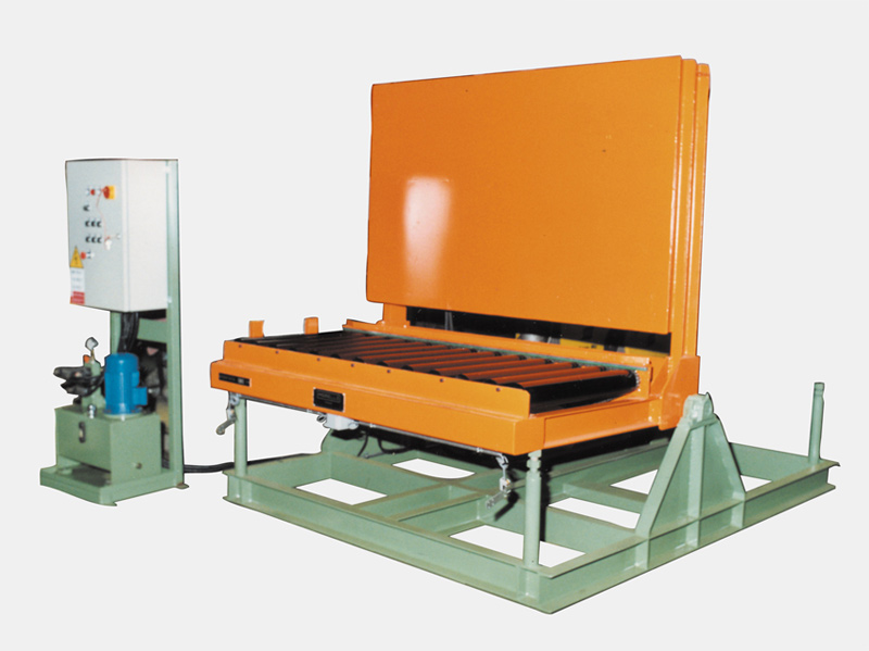 1200 KG - UPENDER WITH ROLLERS ON DECK - 90° 1200 KG - UPENDER WITH ROLLERS ON DECK - 90°