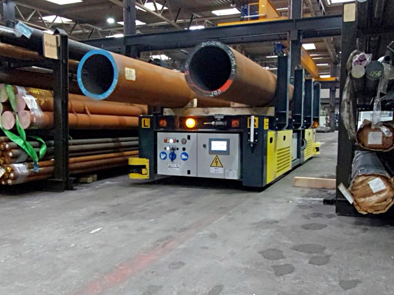 20 t - AGV transfer cart to handle steel pipes - SGAE VC AGV 20 t - AGV transfer cart to handle steel pipes - SGAE VC AGV