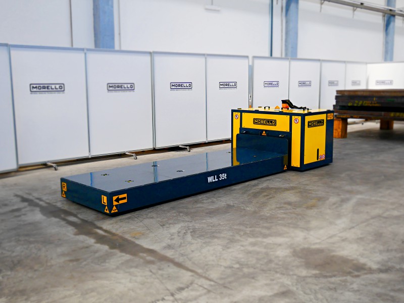 35 t - heavy duty pallet trolley - SGAE-E ±90° 35 t - heavy duty pallet trolley - SGAE-E ±90°