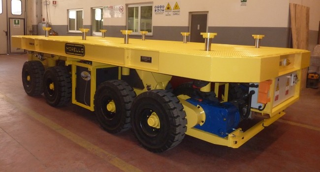 Battery powered self-loading self propelled platform truck – capacity 100 t